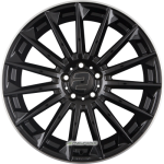 2DRV BY WHEELWORLD - WH39 SCHWARZ GLÄNZEND LACKIERT MIT HOCHGLANZPOLIERTEM FELGENBETT 9X20 LK:5/112 ET:42 ML:66,6